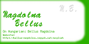 magdolna bellus business card